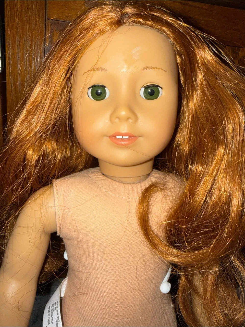 American Girl JLY Doll made in 2014 auburn hair green eyes